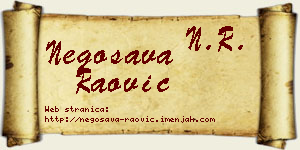 Negosava Raović vizit kartica